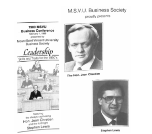 Newspaper ad for MSVU Tourism Conference 1989