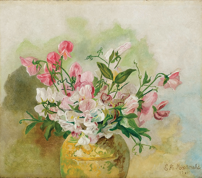 Edith MacDonald's Work "Untitled (Sweet  Peas)"